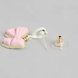 DressBerry Bow & Heart Design Drop Earrings image 2