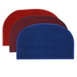 Kuber Industries Set of 3 Solid Anti-Skid Doormats-97