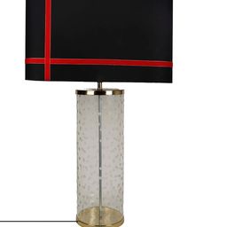 Grated Ginger Black Solid Contemporary Buffet Table Lamp with Shade image 3