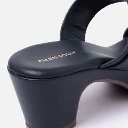 Allen Solly Open-Toe Block Heels with Buckle Detail image 3