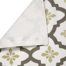 BLANC9 Set Of 8 White & Grey Printed Table Placemats image 5