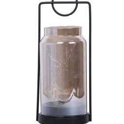TAYHAA Black Typographic Wrought Iron Frame with LED Lights Table Lamp image 5