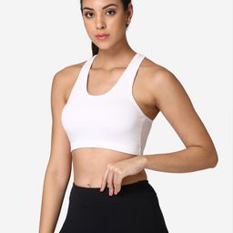 ABELINO Black & Grey Melange Pack of 3 Full Coverage Workout Bra image 3
