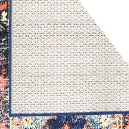 Status Blue & White Printed Rectangular Super Vintage Persian Floor Runner image 3