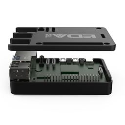EDATEC Raspberry Pi 5 Passive Cooling CNC Box Black image 3
