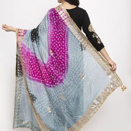 Clora Creation Multicoloured Dyed Dupatta image 4