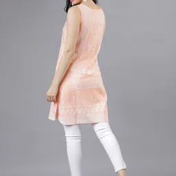 Vishudh Peach-Coloured Printed Tunic image 3