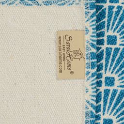 Saral Home Set Of 6 Blue & White Geometric Woven-Design Sustainable Table Placemats image 2