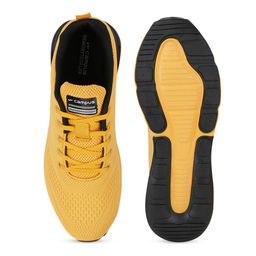 Campus Men Yellow Mesh Running Shoes image 3