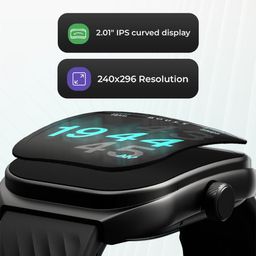 Boult Trail Raven Black 2.01" Curved HD Display Smart Watch image 4