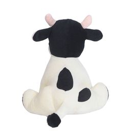 Ultra Kids Black & White Huggable Sitting Cow Stuffed Plush Animal 11 Inch Soft Toy image 3