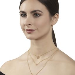 Shining Diva Fashion Gold-Plated Layered Necklace-99