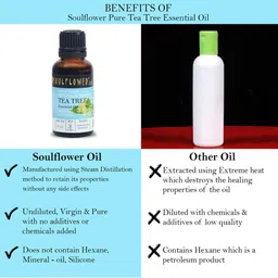 Soulflower Set of 2 Tea Tree Anti-Dandruff Essential Oil 15ml each  Pure & Natural image 5
