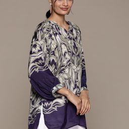 Ritu Kumar Abstract Printed Straight Kurti image 4