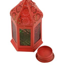 TAYHAA Red Moroccan Table Lantern image 4