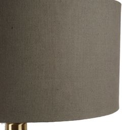 Grated Ginger Grey Solid Handcrafted Buffet Table Lamp with Shade image 5