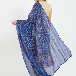 Dupatta Bazaar Blue Printed Dupatta image 3