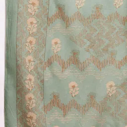 Anouk Ethnic Motifs Printed Sequinned Pure Cotton Kurta With Trousers & Dupatta image 4
