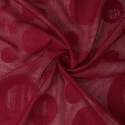 HOSTA HOMES Maroon Set of 2 Geometric Window Curtains image 5