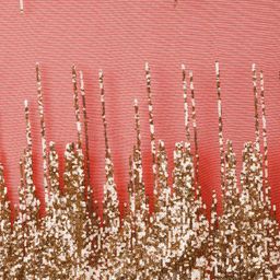 HERE&NOW Red & Golden Sequinned Net Saree image 4