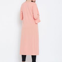 Hypernation Pink Solid Open Front Shrug image 2