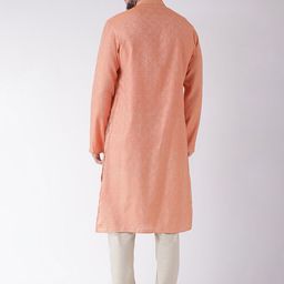 TABARD Men Silk Blend Printed Kurta image 3