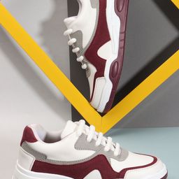 Denill Women Colourblocked Round Toe Sneakers-image-18