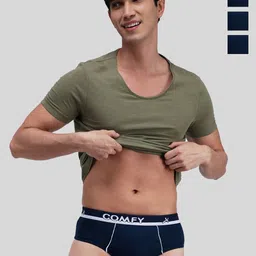 AMUL COMFY Pack Of 4 Pure Cotton Ultra Soft Basic Briefs AC-CBRIOE-AF-2XL-4PC-51