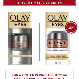 Olay Ultimate Eye Cream for Dark Circles & Puffiness With Niacinamide & Pentapeptides-15ml image 3
