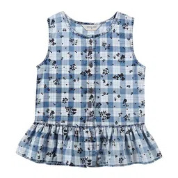 Gini and Jony Girls Floral Printed Cotton Top-picture-0
