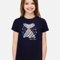 Gini and Jony Girls Conversational Printed Cotton T-Shirt-image-98