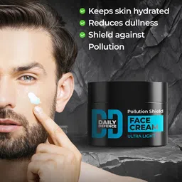 BEARDO Daily Defence Pollution Shield Ultra Light Face Cream with Niacinamide - 50 g image 3