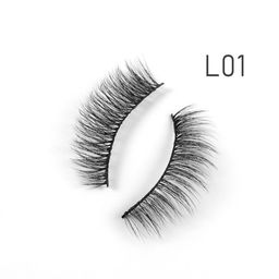 IMAGIC 10 Pairs Black Natural & Soft Handmade 3D False Eyelashes - L01 image 4