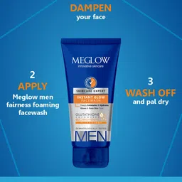 MEGLOW Set Of 3 Innovative Skincare Instant Glow Face Wash With Glutathione- 100 g image 4