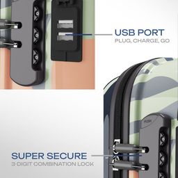 Safari Aurum Large Hard Trolley Suitcase with USB Charging Port - 141 Litres image 2