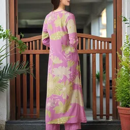 GoSriKi Women Printed Regular Kurta with Palazzos & With Dupatta image 2