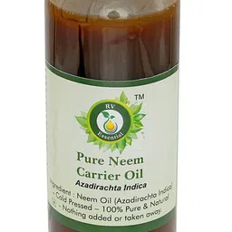 R V Essential Set Of 2 Pure Neem Carrier Oil - 100 ml Each image 2
