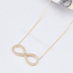 SALTY Stainless Steel Artificial Stones Minimal Necklace-11