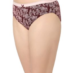 Soie Pack of 6 Assorted High Rise Full Coverage Cotton Stretch Hipsters image 3