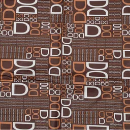 Kuber Industries Brown Square D Printed Oil & WaterproofBoth Sided Bed Server Food Mat image 2