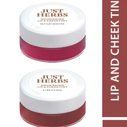 Just Herbs Women Pack of 2 Lip and Cheek Pink Forever and Brick Red Tint 4 gm Each-19