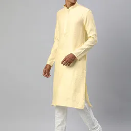 Manthan Men Self Design Regular Kurta with Churidar image 2
