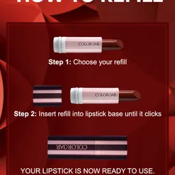 Colorbar Take Me As I Am Vegan Matte Refillable Lipstick with Vitamin E - Cherry Bomb 006 image 3