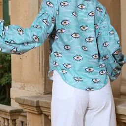 Stylecast X Hersheinbox Conversational Print Shirt Style Top image 4