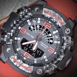CARLINGTON Men Round Hybrid Multi Function Watch Endurance 9103 Red image 3