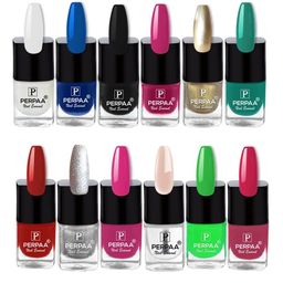 PERPAA Set Of 12 Trendy Quick-Drying Gel Based Nail Polish 5ml Each - Combo 41-15