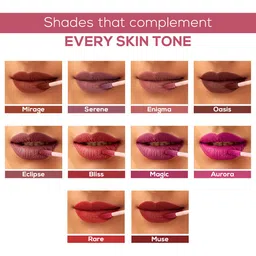 Renee Stay Forever Set Of 10 Matte Liquid Lipstick - 1ml Each image 5