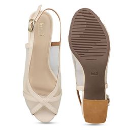 Inc 5 Embellished Block Peep Toes with Buckles Heels image 4