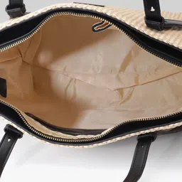 Van Heusen Basket weave Textured Structured Shoulder Bag image 5