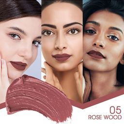 Colors Queen Mattifying Long Lasting & Transfer-Proof Liquid Lipstick 3ml - Rose Wood 05 image 3